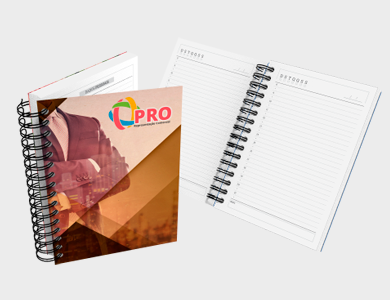 Agenda Permanente A6 2026 Capa Maleável 328 Páginas 10,6x14,9cm (Supremo 300g Verniz Total Frente) - 4x0 - 10 unid