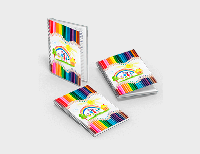 Caderno com Espiral Capa Maleável A5 14,8x21 96 folhas 4x0 Supremo  - 4x0 - 1 unid