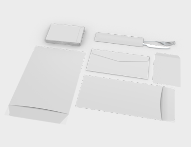 Envelope Aba Lateral SEM IMPRESSÃO Sulfite 120g Sem Verniz 23x11,3cm - Sem Impressão - 100 unid
