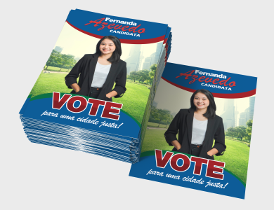 Panfleto Político Couchê 120g Sem Verniz 21x29,7cm - 4x4 - 1000 unid