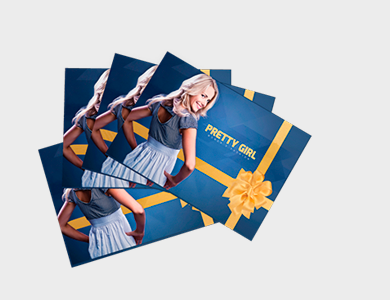 Postal Couchê 300g Verniz Total Frente e Verso 9x10cm - 4x1 - 1000 unid